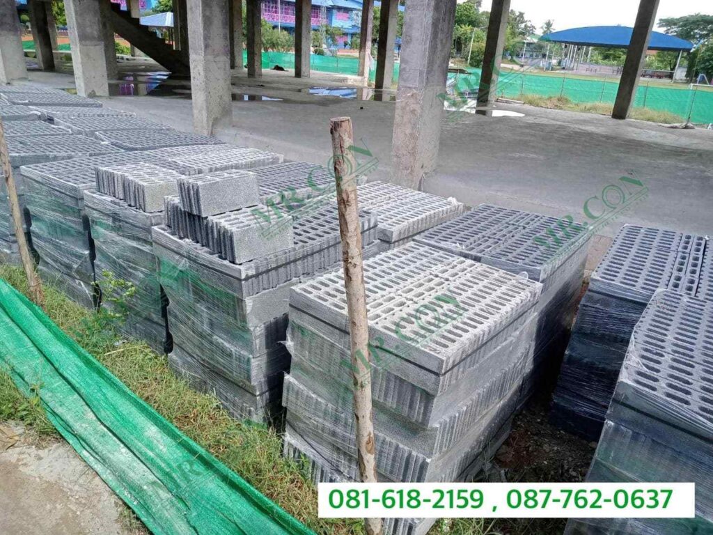 อิฐบล็อก มาตรฐาน มอก.58-2560 หน้างาน นิคมฯโรจนะ จ.พระนครศรีอยุธยา และ โรงเรียนอนุบาลเมืองราชบุรี จ.ราชบุรี(1)