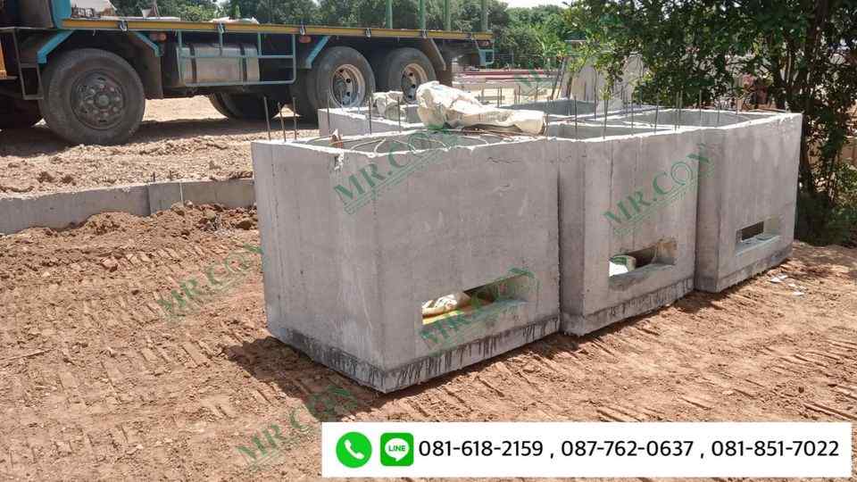 บ่อพักสายไฟฟ้าใต้ดิน ขนาด 100x100x100 cm. หน้างาน ปั๊มน้ำมัน PTT จ (3)