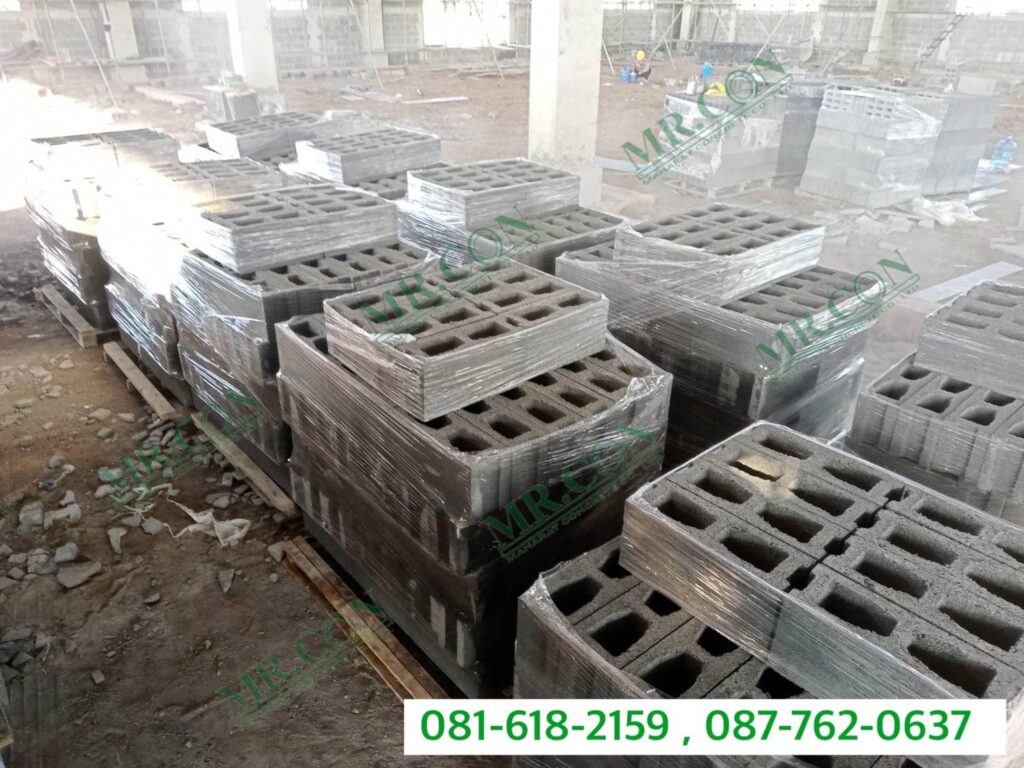 อิฐบล็อก ขนาด 19x19x39 ซม. หน้างาน อุทัย พระนครศรีอยุธยา