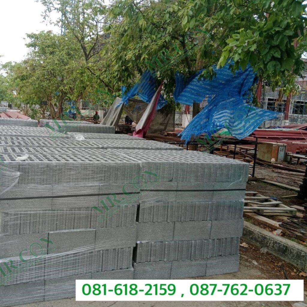 อิฐบล็อก ขนาด 7x19x39 ซม. หน้างาน คลองหลวง ปทุมธานี