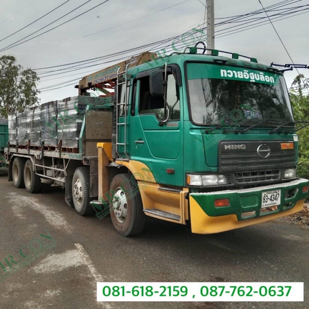 อิฐบล็อก ขนาด 7x19x39 ซม. หน้างาน คลองหลวง ปทุมธานี